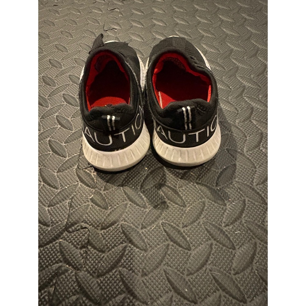 Nautica Kids Black Red Mesh Slip On Athletic Sneakers Shoes Size 7 Toddler